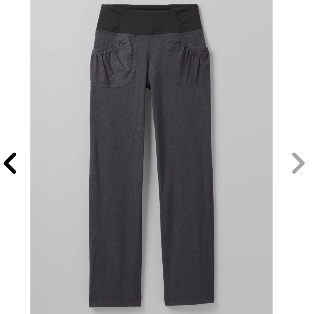 Prana Charcoal Straight Leg Pants - Picture 2 of 16